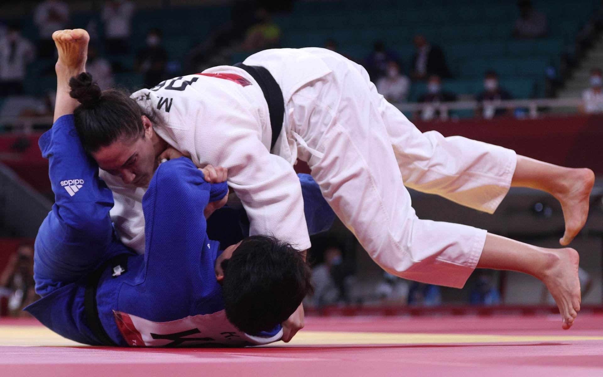 Mayra Aguiar conquistou bronze no judô após imobilizar a coreana Hyunji Yoon