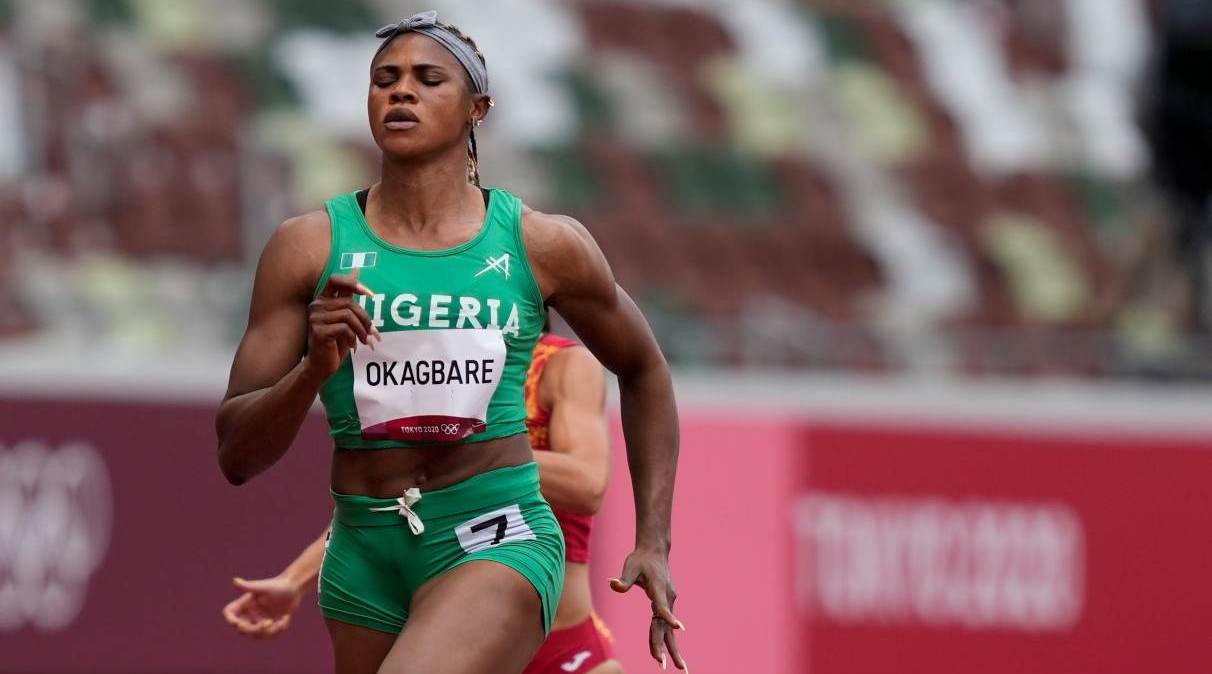 Blessing Okagbare, do atletismo da Nigéria, foi flagrada em exame anterior aos Jogos
