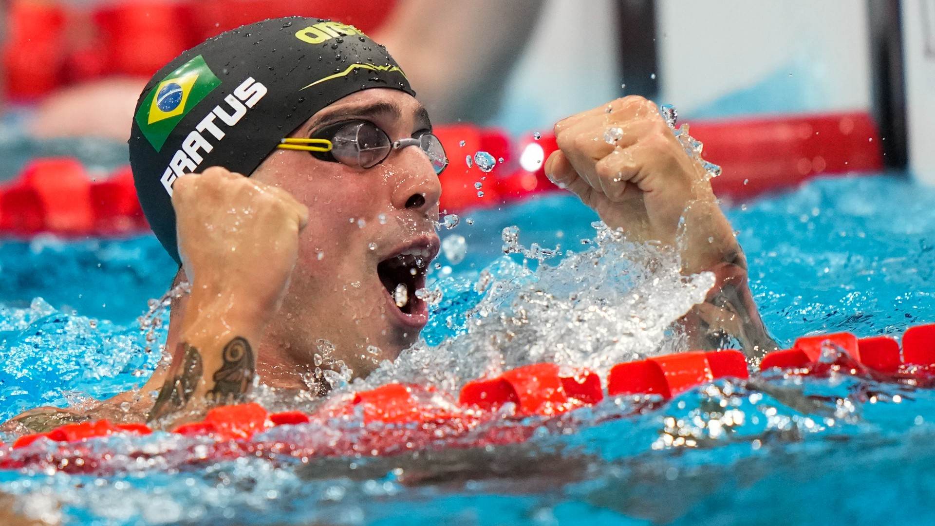 Bruno Fratus conquistou a medalha de bronze nos 50 metros livre