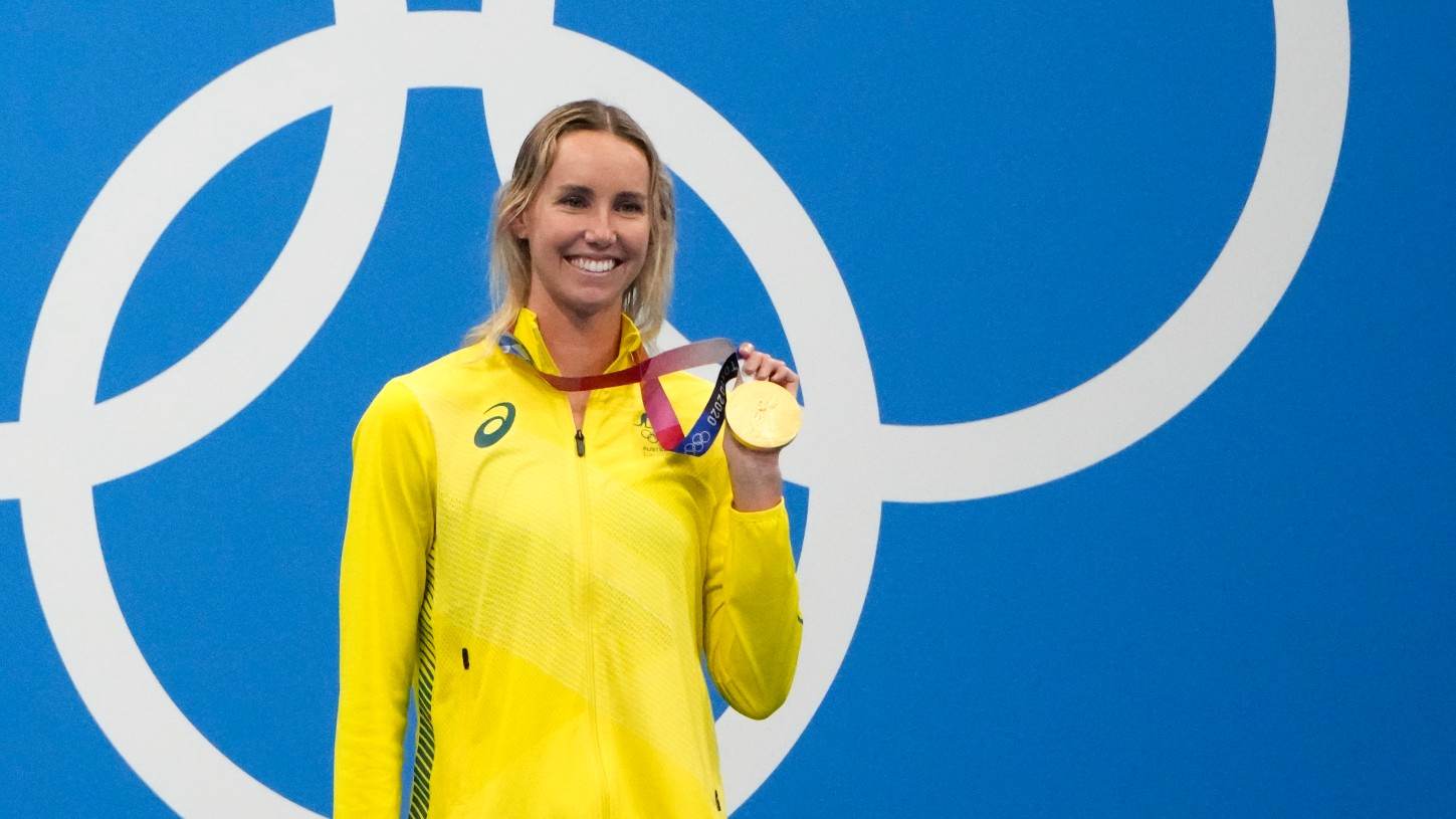 Emma McKeon, nadadora da Austrália, ouro nos 100m livre nos Jogos