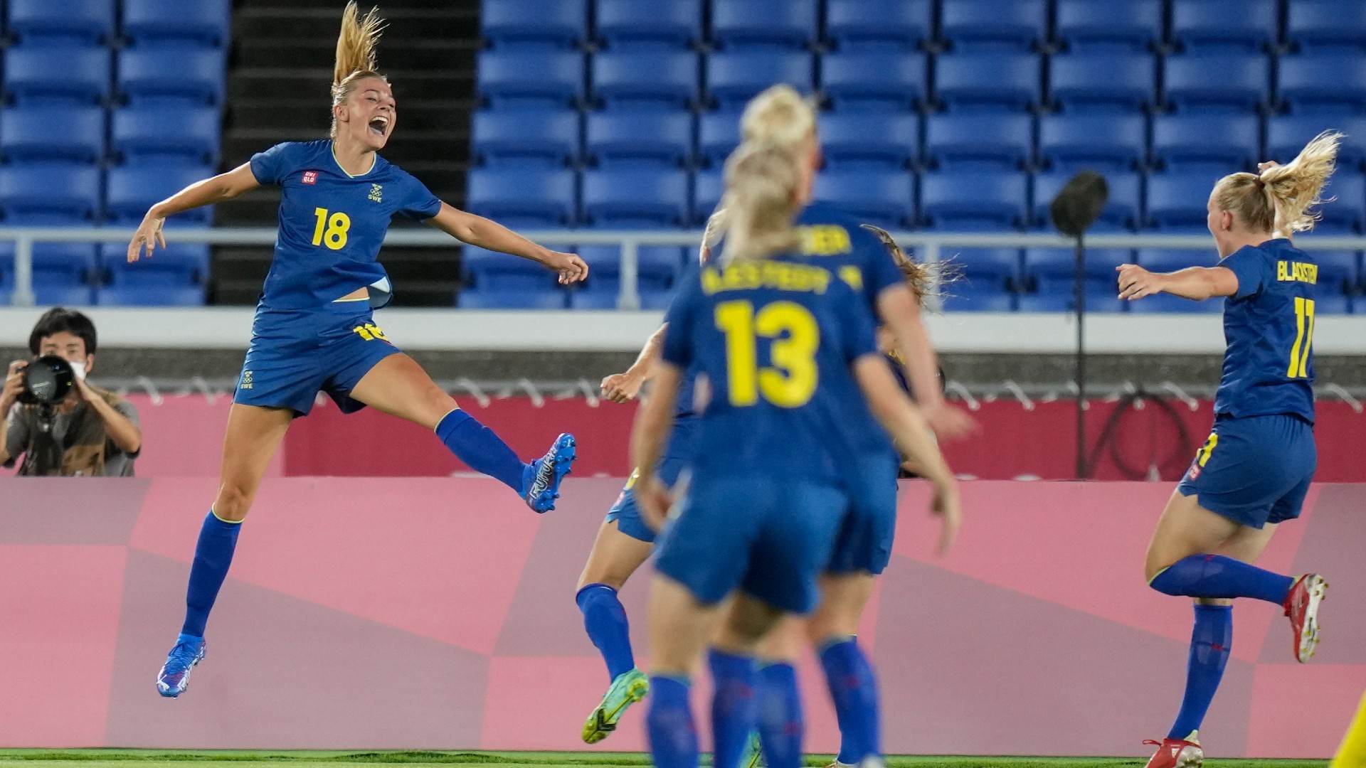 Suécia manteve 100% de aproveitamento, é favorita na final do futebol feminino