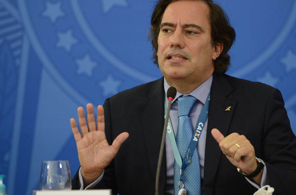 O presidente da Caixa Pedro Guimarães