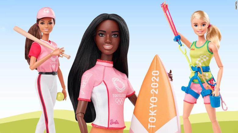 A coleção da Barbie dedicada aos Jogos Olímpicos de Tóquio 2020 tem sido critica