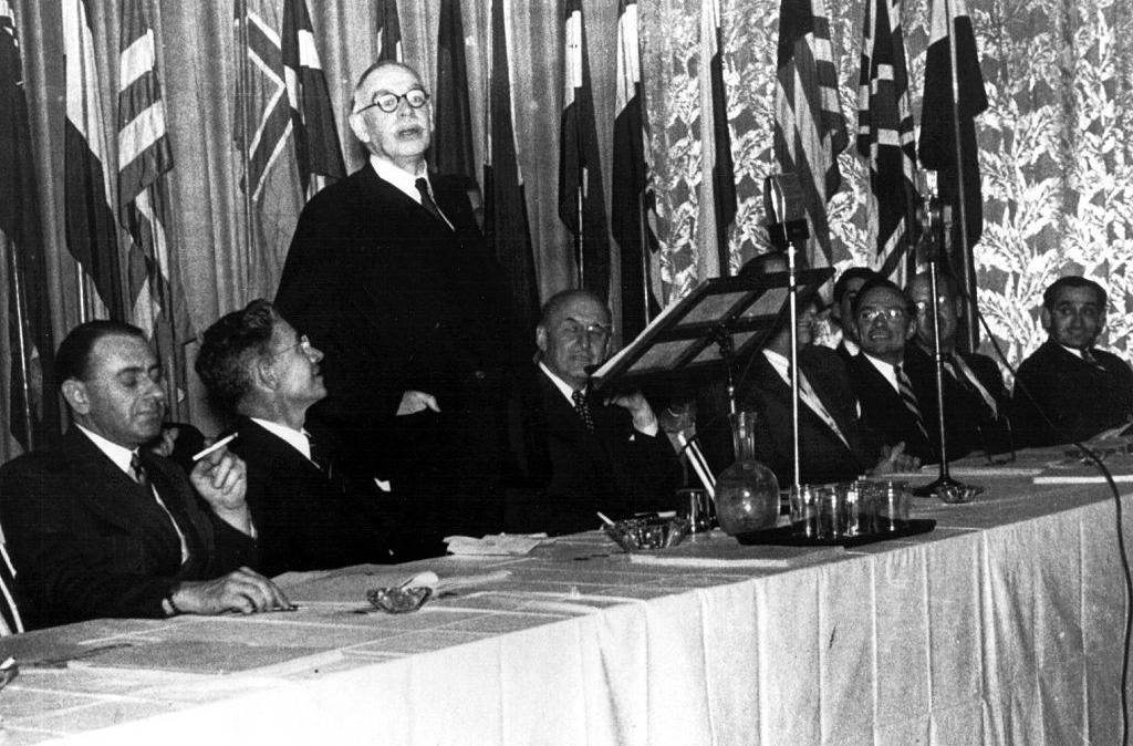 John Keynes em Bretton Woods, em 1944