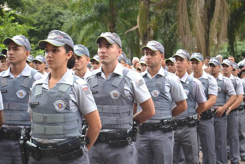 Formatura de policiais militares de São Paulo