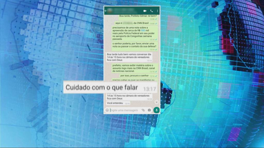 Ameaça de Gilmar João Alba (PSL), prefeito de Cerro Grande do Sul (RS), à CNN