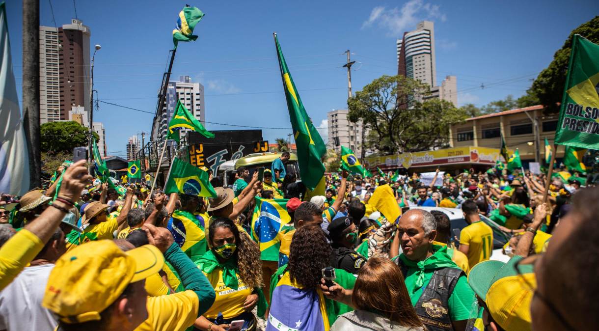 Ato pró-Bolsonaro em Natal (RN), no 7 de Setembro de 2021