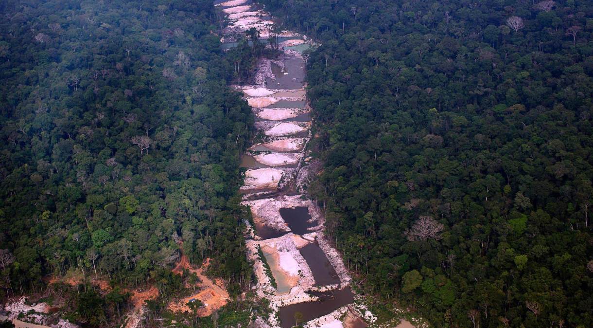 Garimpo ilegal na Terra Indigena Munduruku, município de Jacareacanga