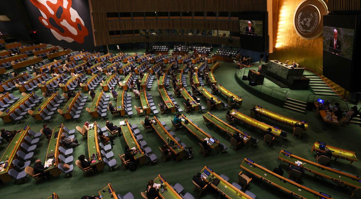 Plenário da Assembleia-Geral da ONU, em Nova York