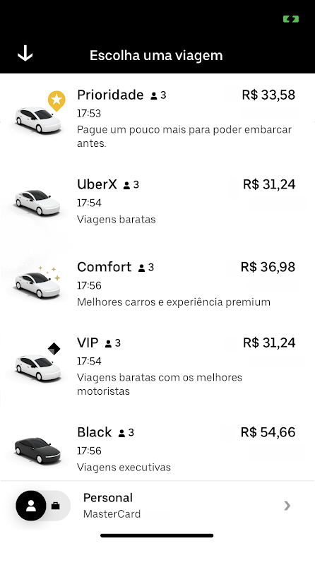 Função 'Prioridade' Uber