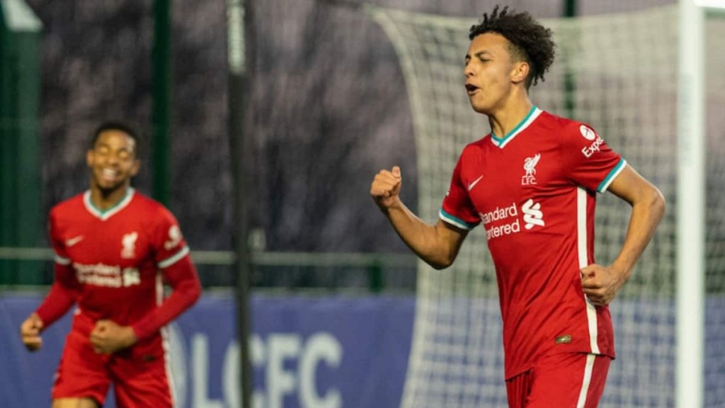 Kaide Gordon sub-23 Liverpool