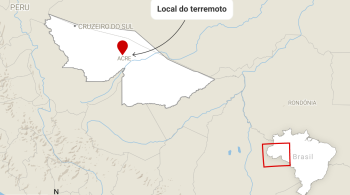 Tremor atingiu a terra indígena Jaminawa/Envira, a cerca de 30 quilômetros da fronteira entre os dois países; não há informações sobre vítimas