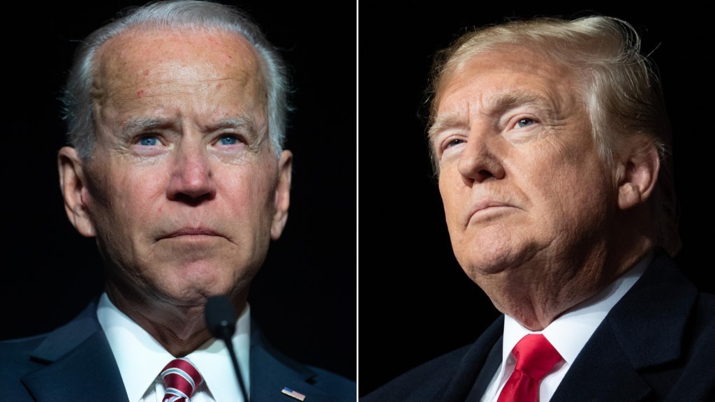 Presidente dos Estados Unidos, Joe Biden, e os ex-presidente Donald Trump