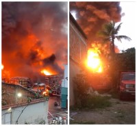 Incêndio na Baixada Fluminense destrói depósito de gás e danifica casas