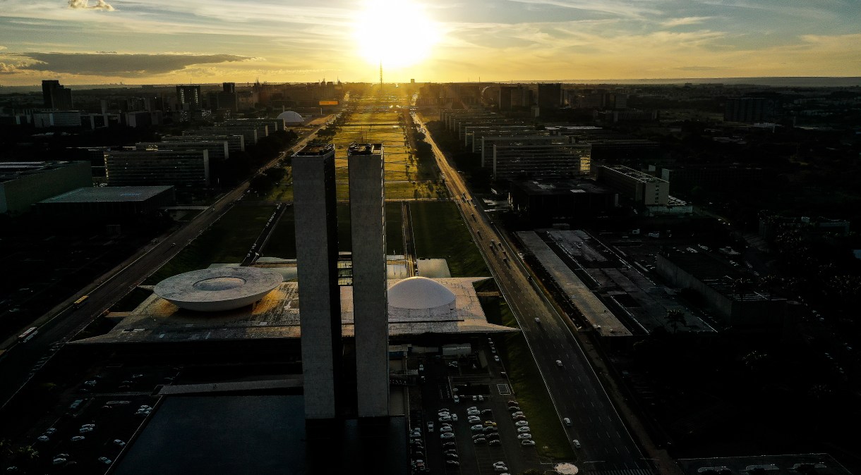 Esplanada dos Ministérios, em Brasília (DF).