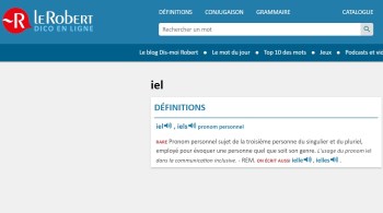 Dicionário Le Robert passa a reconhecer o "iel", usado por pessoas não binárias, como parte da gramática francesa