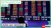 Levantamento mostra as ações que mais valorizaram ao longo de 2021; confira