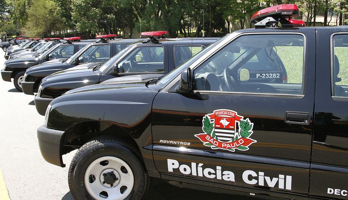 Viaturas da polícia civil de São Paulo