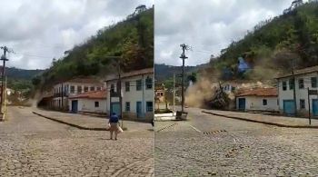 De acordo com os bombeiros de Minas Gerais, não há vítimas; prefeitura diz que região estava isolada por ser "local de grande atenção em períodos de chuva"