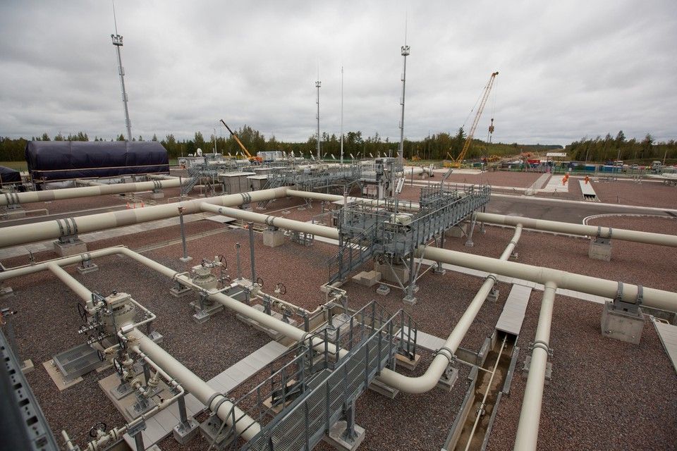 Instalações de gasoduto na Rússia em setembro de 2021