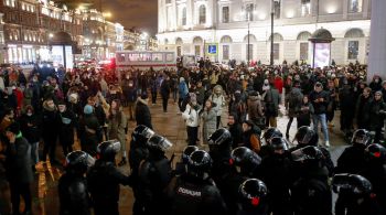 As manifestações ocorreram em 44 cidades russas, de acordo com o monitor de protestos OVD-Info