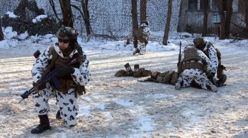 Chão congelado é propício para avanço das tropas terrestres, porém o inverno não está tão rigoroso na fronteira com a Ucrânia