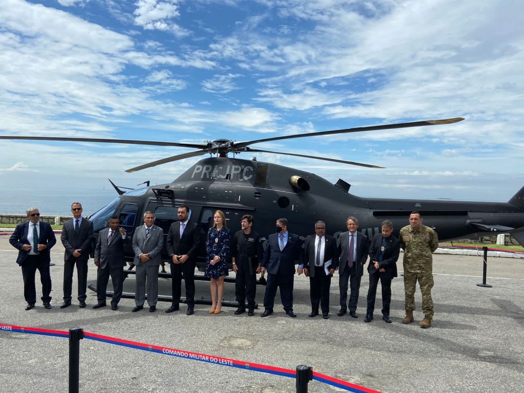 O helicóptero AW119Kx, que será usado pelas forças de segurança do Rio de Janeiro