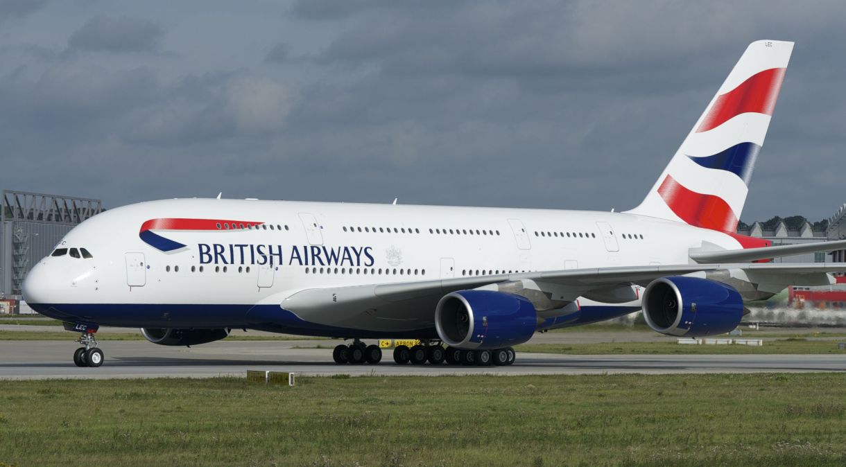 Avião da British Airways, companhia aérea britânica