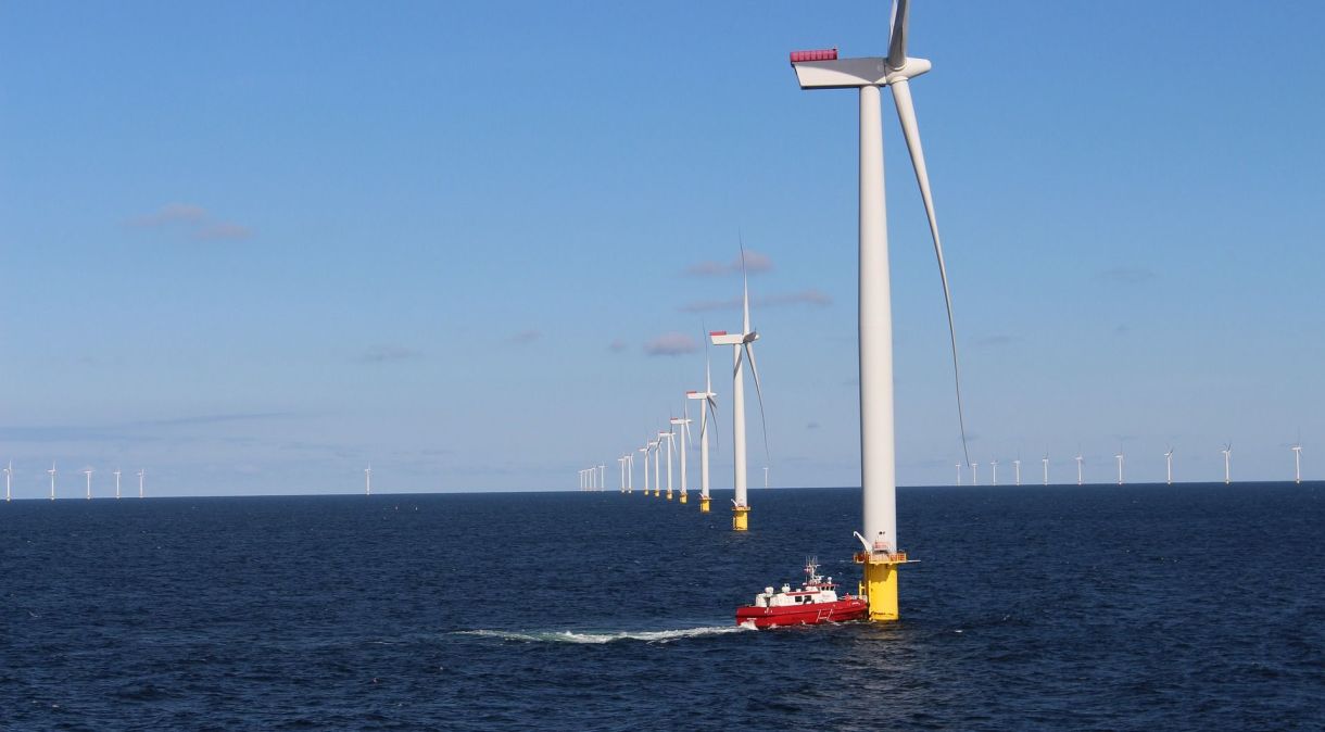 Maior parte dos parques eólicos offshore possuem pilares no mar