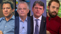 Pesquisa Quaest/Genial para governo de SP: Haddad tem 24%; França, 18%; Tarcísio, 9% e Boulos, 7%