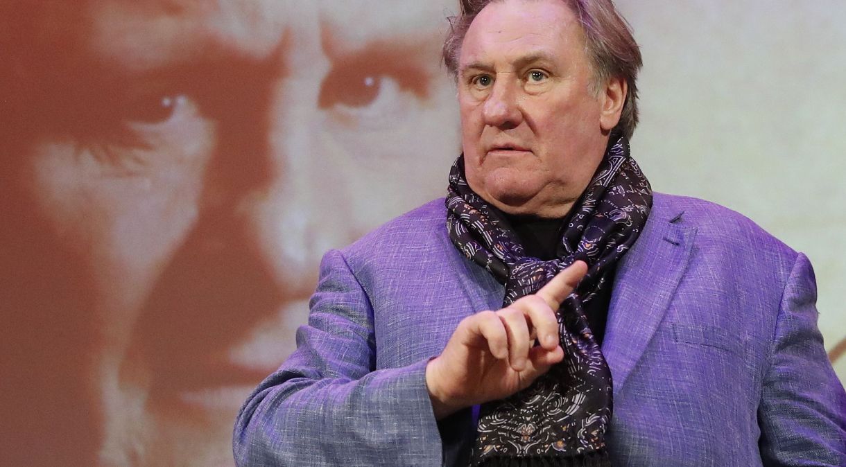 O ator francês Gérard Depardieu, em 2017