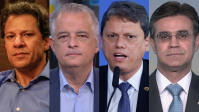 Pesquisa Datafolha governo de SP: Haddad tem 28%; França, 16%; Tarcísio, 12%; Rodrigo, 10%