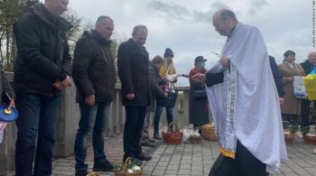 Cestas de Páscoa serão enviadas aos soldados com ovos decorativos com mensagens de encorajamento