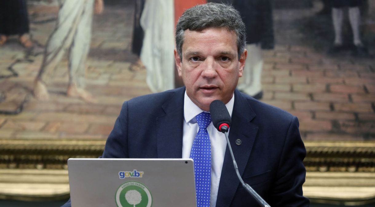 Caio Mário Paes de Andrade durante audiência pública para discutir a admissibilidade da PEC 32/2020, em 26 de abril de 2021.