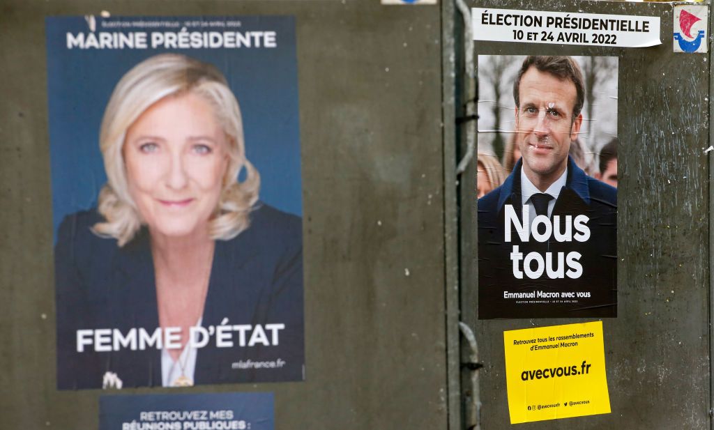 Marine Le Pen e Emmanuel Macron, candidatos à Presidência da França
