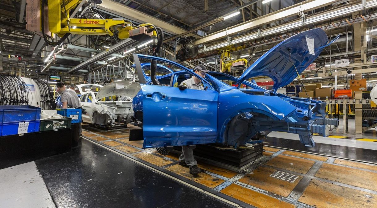 Fábrica de produção de carros da Nissan