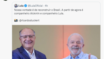 Presidente reagiu a foto dos dois ex-adversários com “Kkkkkkkk”; antigo partido de Alckmin recuperou crítica de Lula de 2017