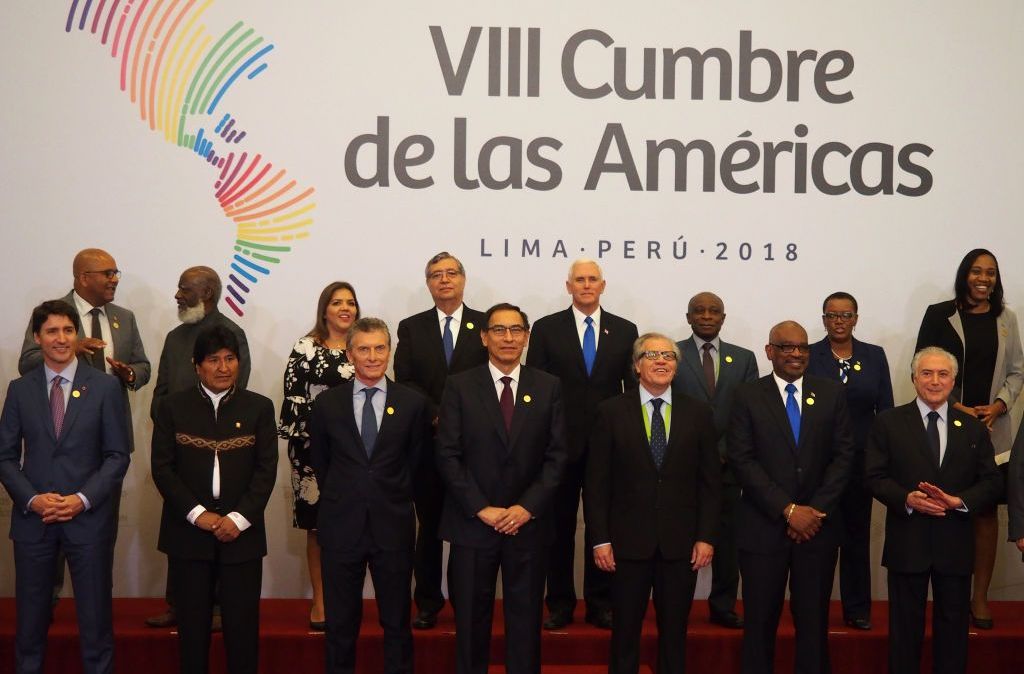 Edição da Cúpula das Américas que ocorreu em 2018, no Peru