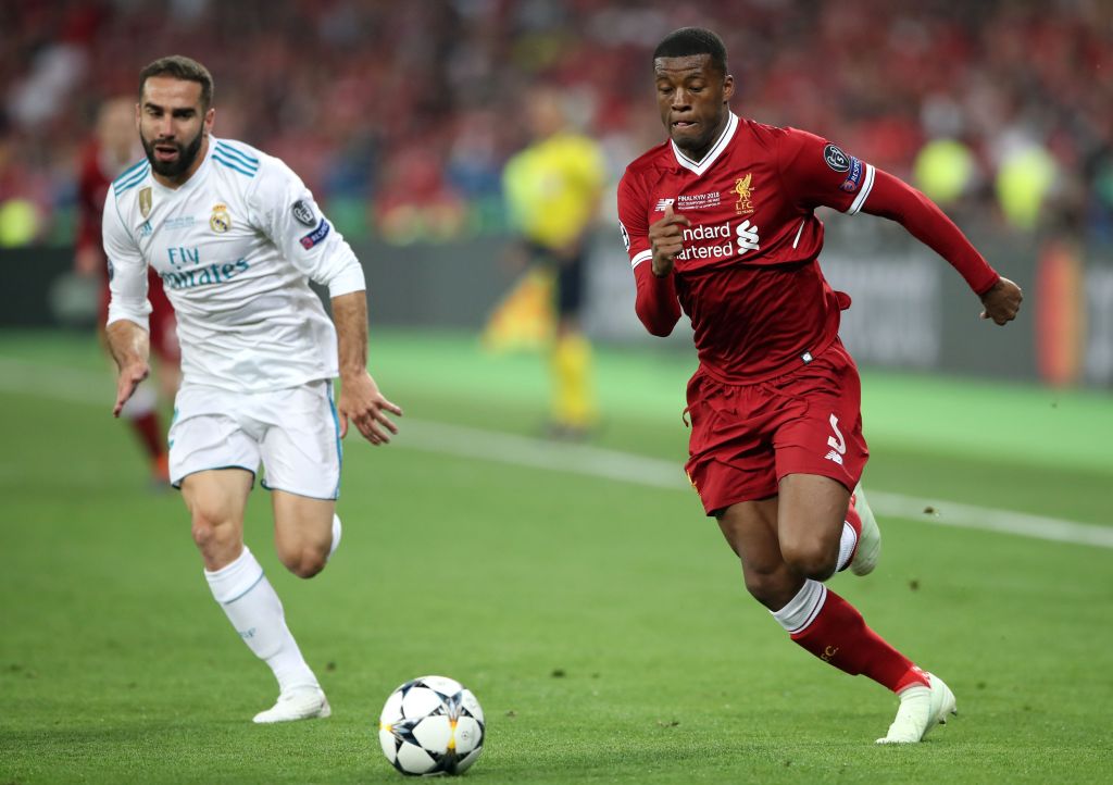 Liverpool e Real Madrid durante a final da Champions League 2017-18