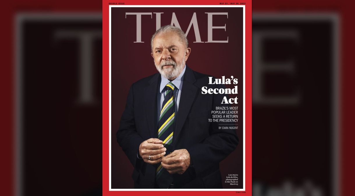 Capa da revista Time com o ex-presidente Lula (PT)