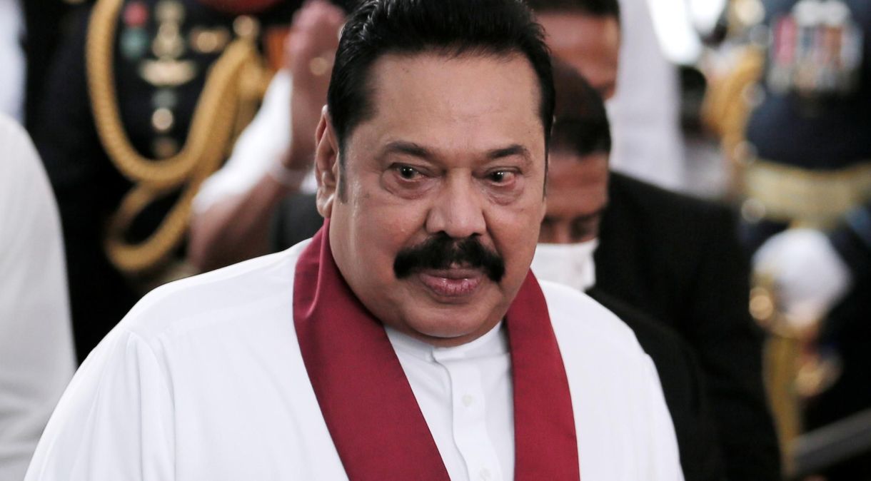Mahinda Rajapaksa, ex-primeiro-ministro de Sri Lanka