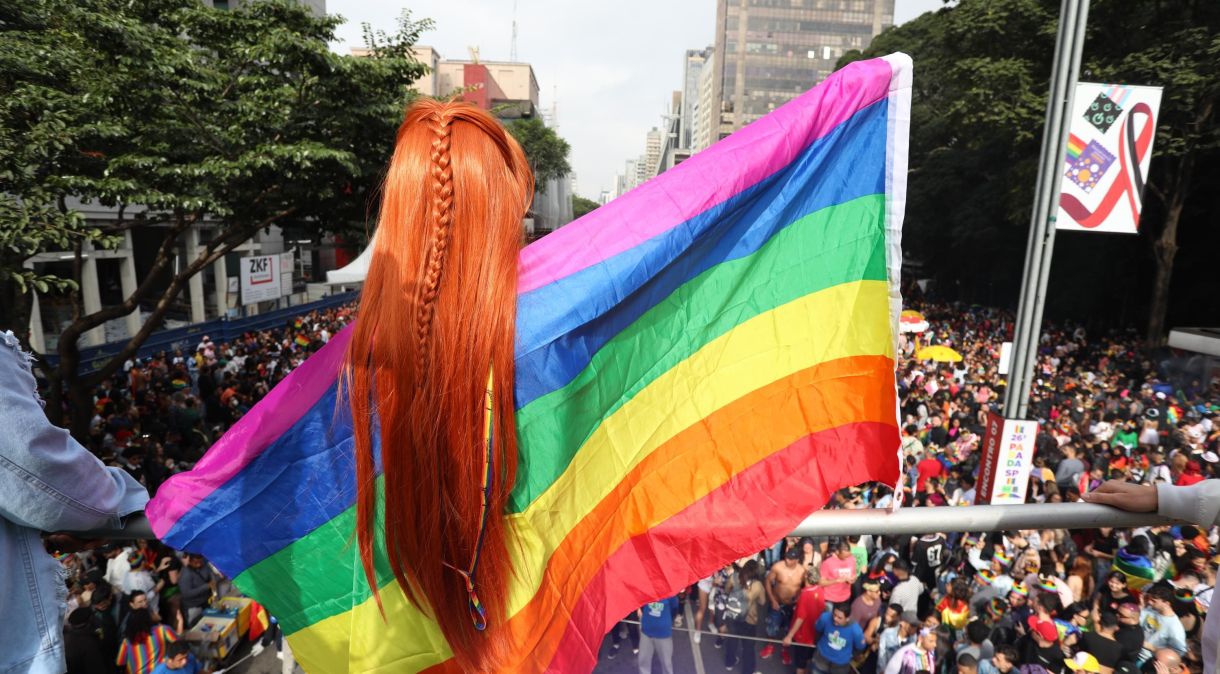 Parada LGBT+ de 2022 na Avenida Paulista