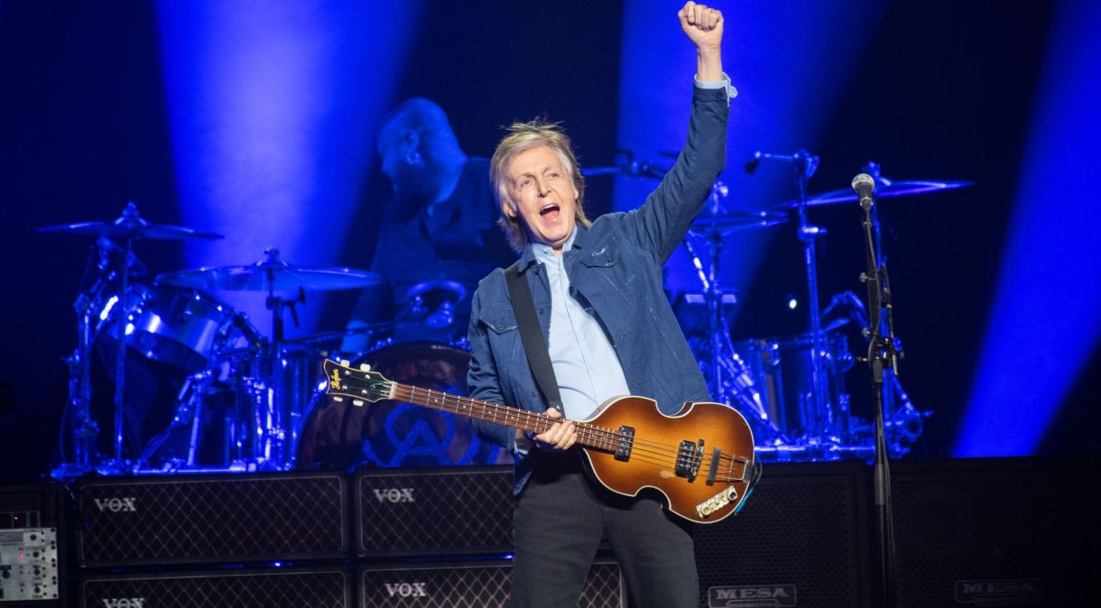 Paul McCartney em show em Glasgow