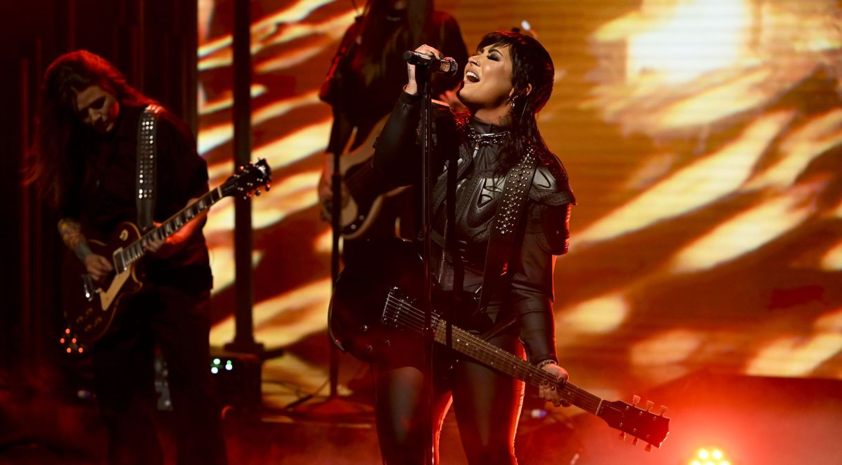 Demi Lovato se apresenta no Tonight Show com Jimmy Fallon, em 9 de junho de 2022.