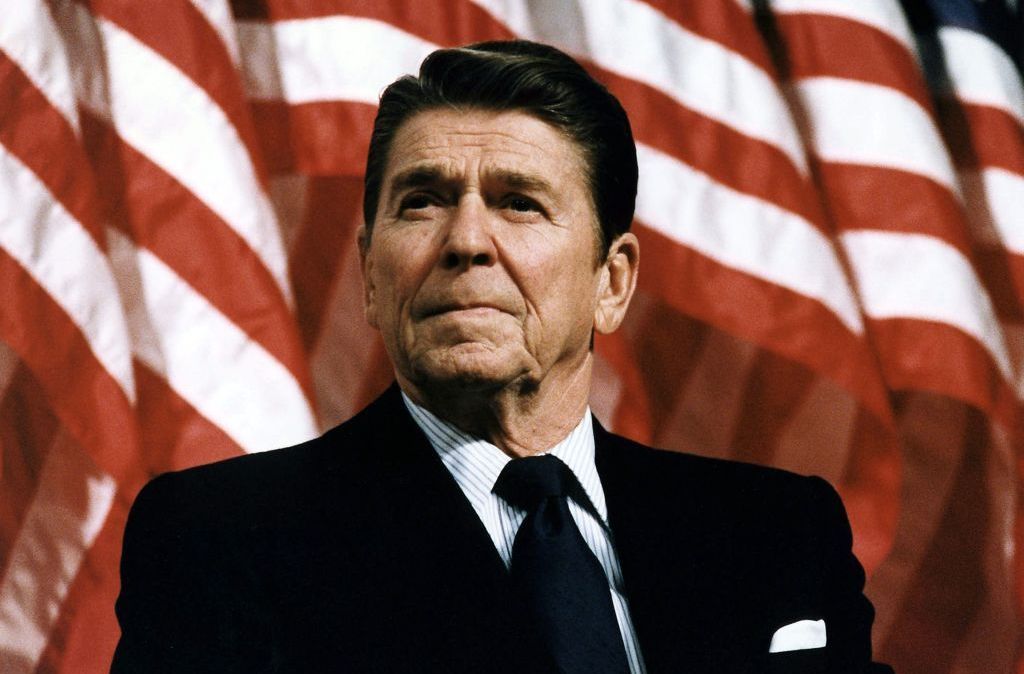 Ronald Wilson Reagan, 40º Presidente dos Estados Unidos (1981-1989) e 33º Governador da Califórnia (1967-1975)