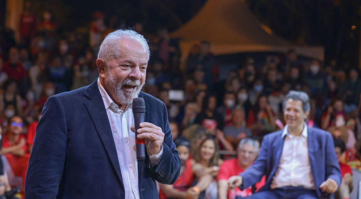 O ex-presidente Luiz Inácio Lula da Silva, durante evento em Campinas