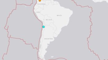 O terremoto ocorreu a uma profundidade de 100 km