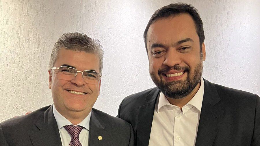 Washington Reis (MDB) e Cláudio Castro (PL), pré-candidatos a vice-governador e a governador do Rio