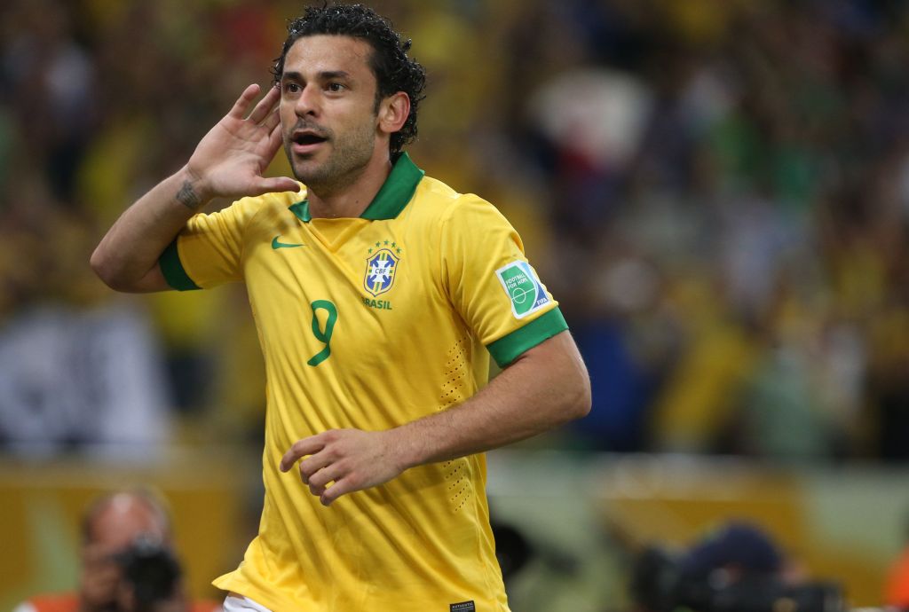 Fred marcou dois gols na final da Copa das Confederações de 2013, na qual o Brasil foi campeão sobre a Espanha