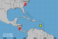 Tempestade tropical Bonnie atinge fronteira entre Nicarágua e Costa Rica